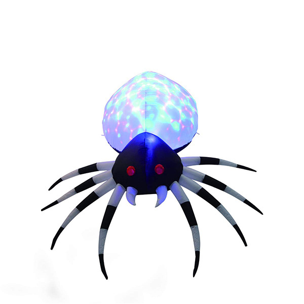 恐怖氛围场地布置 涤纶蜘蛛充气模型 万圣节庭院装饰惊悚蜘蛛气模