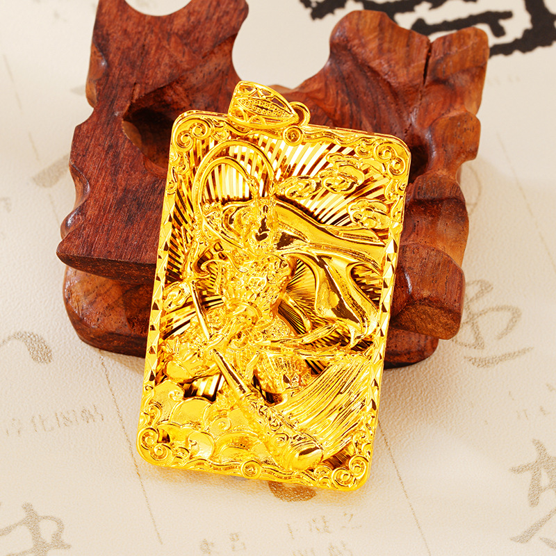 Estilo étnico Qi Tian da Sheng Fang marca Vietnam arena oro colgante hombres imitación 24K tigre de oro Xiao Tian colgante joyería al por mayor