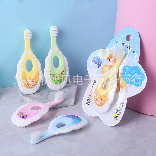 Infant and child toothbrush, ultra-fine soft bristles, 1-2-3-4-5-6-10 year old baby toothbrush, deciduous teeth, tooth protection, toddler toothbrush