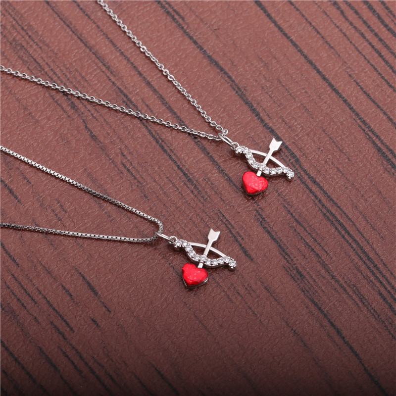 Necklace Classification Micro-inlaid Zircon Heart-through Necklace