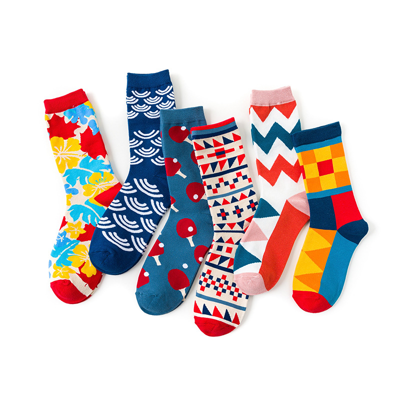 Unisex Crew Socken Mit Individuellem Muster Trendige Socken_voghion.com