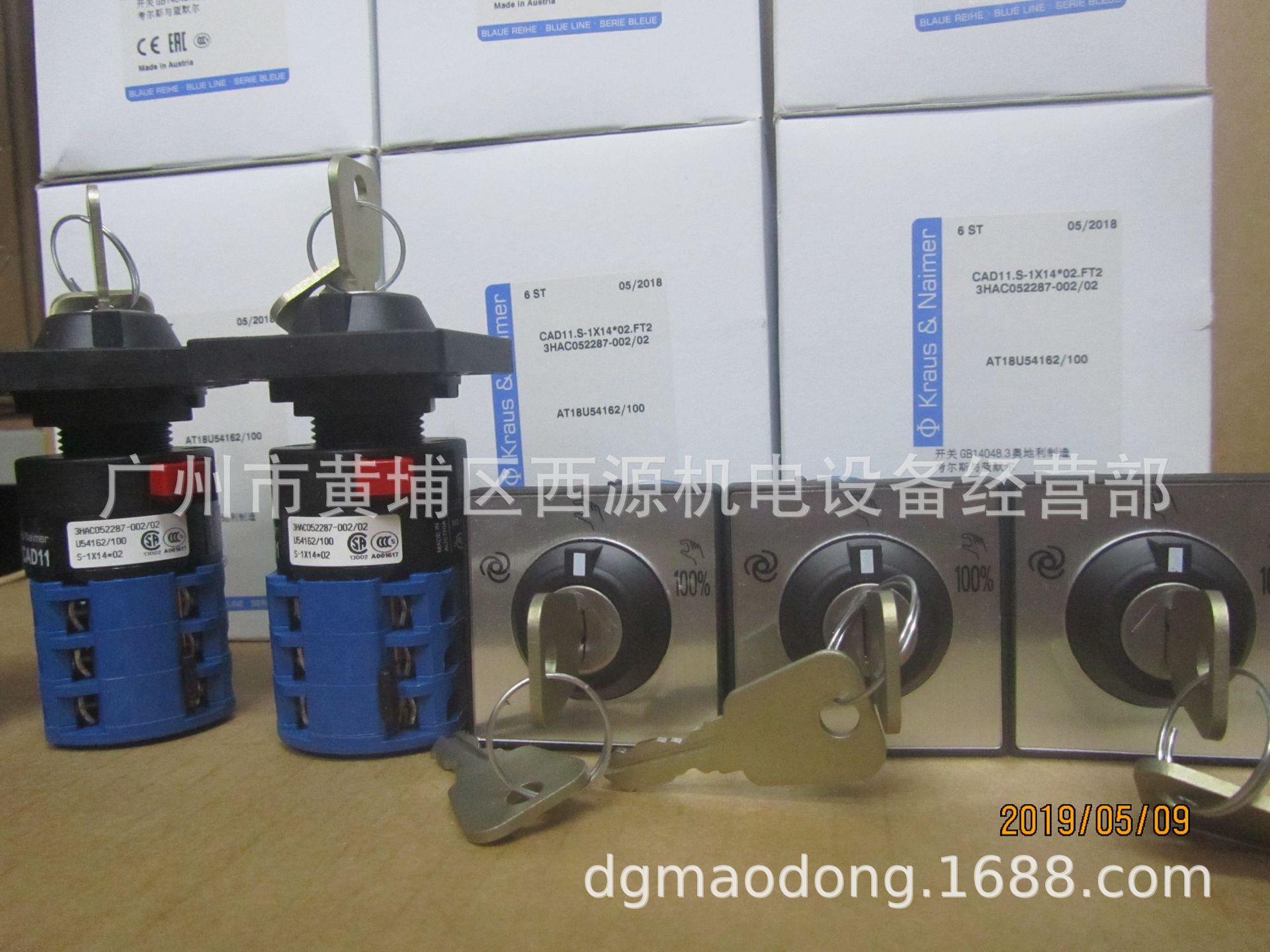 K&N开关 CAD11 S-1X14 02.FT2 3HAC052287-002 Kraus&Naimer