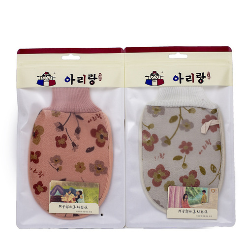 Arirang bath towel, hibiscus screw double-sided bathing gloves, adult men's and women's bath towel, bath towel H052