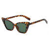 Fashionable sunglasses, glasses solar-powered, city style, cat's eye, European style