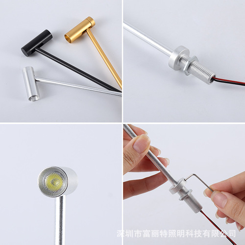 Factory Direct Sales LED Countertop Spotlights 1W Coreray Jewelry and Accessories Adjustable Height Display Cabinet Upright Spotlights