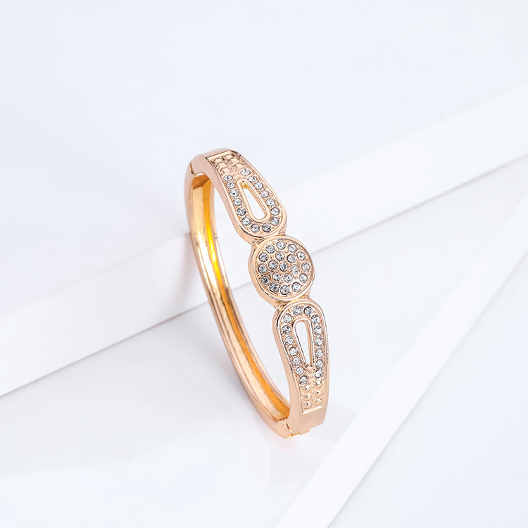 Fashion Simple Diamond Gold Plated Bracelet