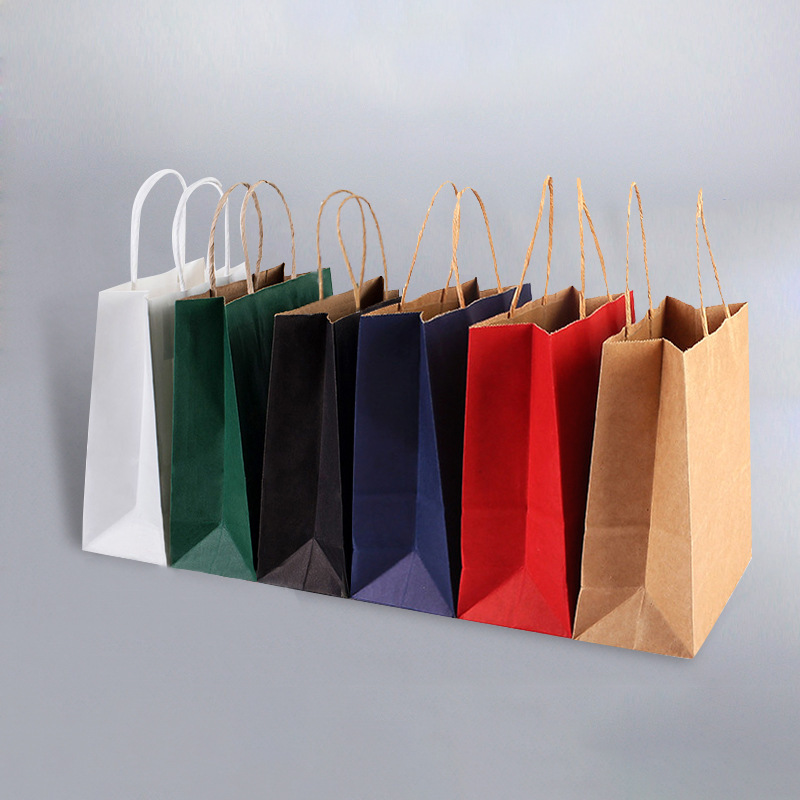 White clothing shopping tote bag kraft p...