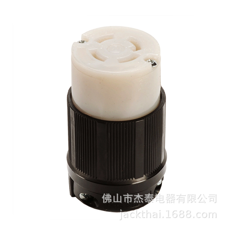 NEMA L16-30R引挂式连接器 对插式公母头 30A480V母座 机房配电头