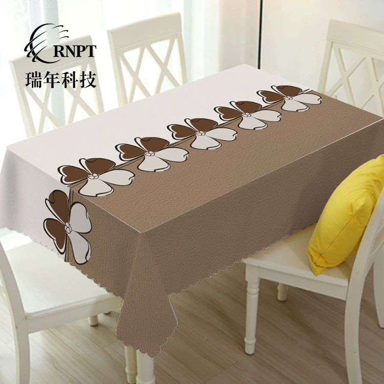 RNPT Ruinan [Фабрика прямых продаж] Новая печатная скатерть прямоугольная столовая водонепроницаемая одноразовая скатерть из ПВХ