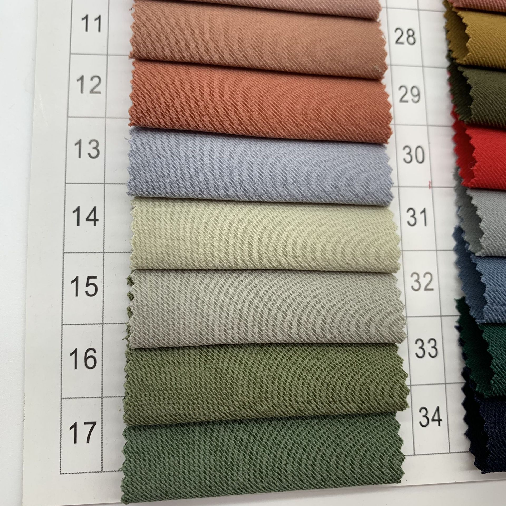 厂家直销现货批发长丝斜纹梭织涤纶面料 裤子工作服时装女裙面料