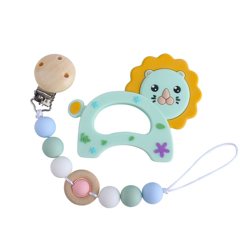 Bebé teether juguetes teether palo clásico coche de silicona chupete cadena anti-gota de la cadena de venta caliente teether traje