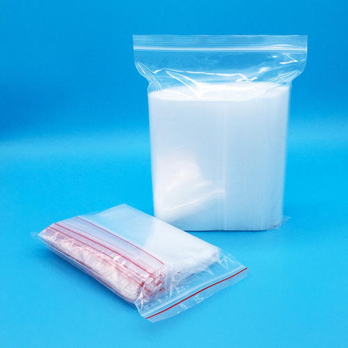 Factory direct sales pe transparent plastic ziplock bag clothing electronic food packaging bag pull bone clip chain seal bag