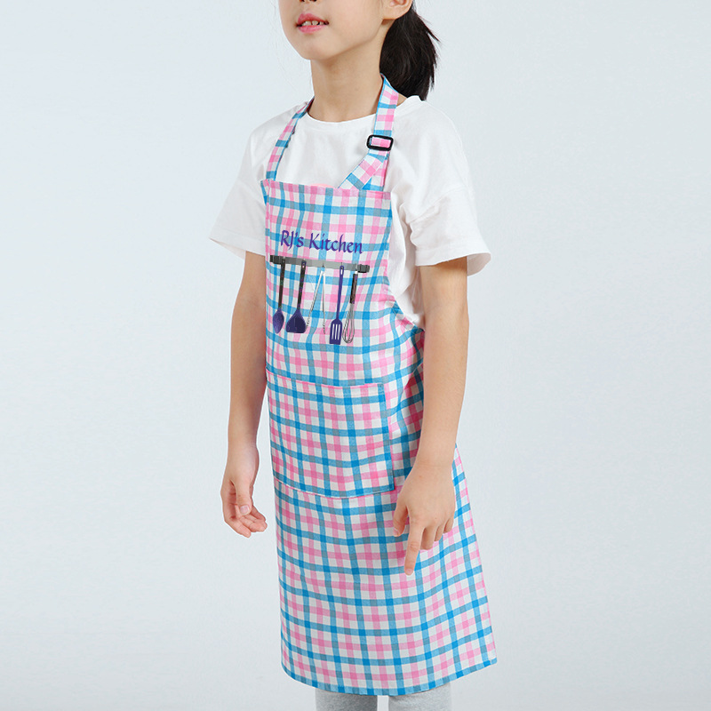 Bopa antiincrustante para niños Delantal de manga larga logotipo personalizado pintura de Arte de jardín de infantes personalizada Impresión de ropa de pintura para niños