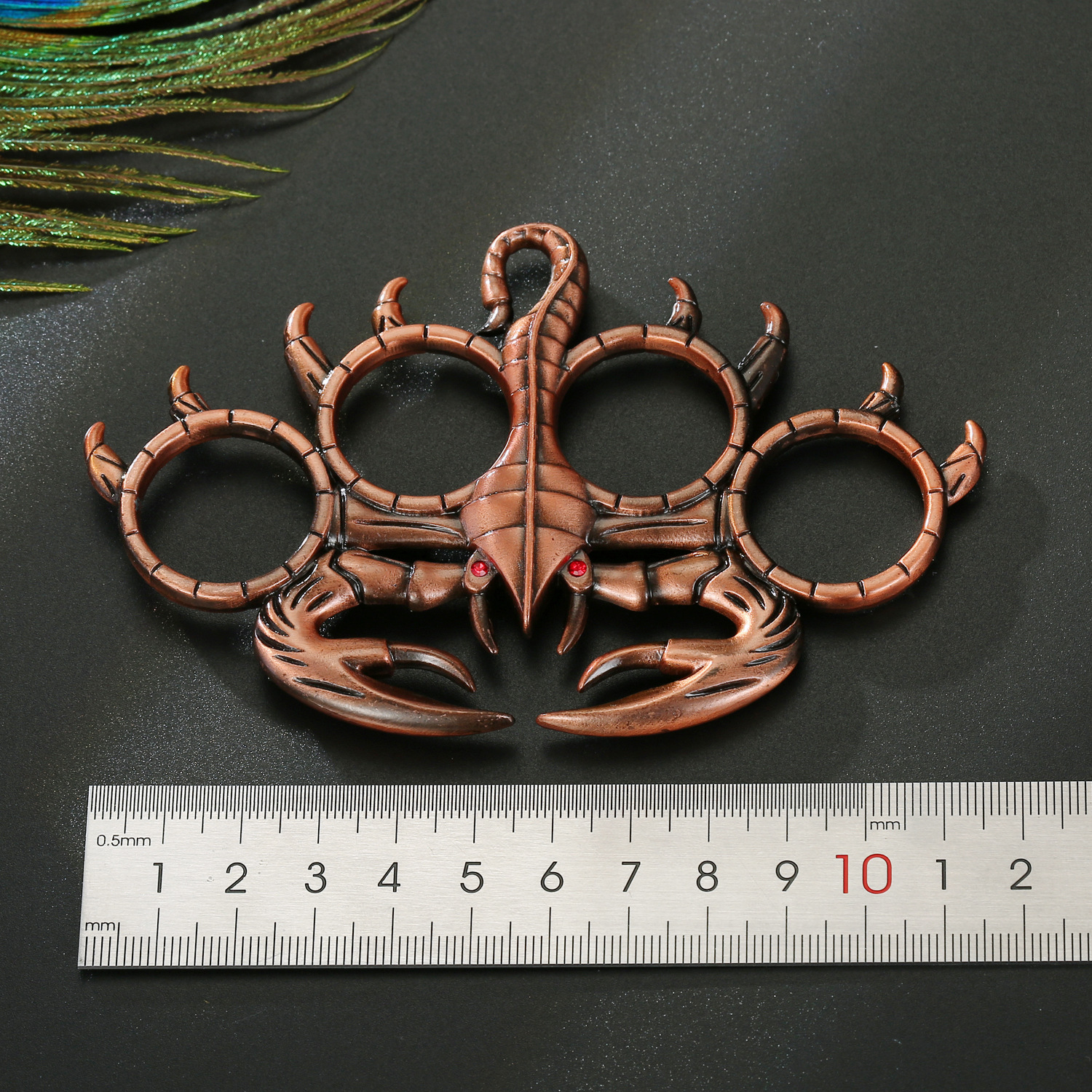 Copper Vintage Joint Ring Game Ring Bronze Scorpion Hand Expanded Metal Bracelet Wholesale display picture 4