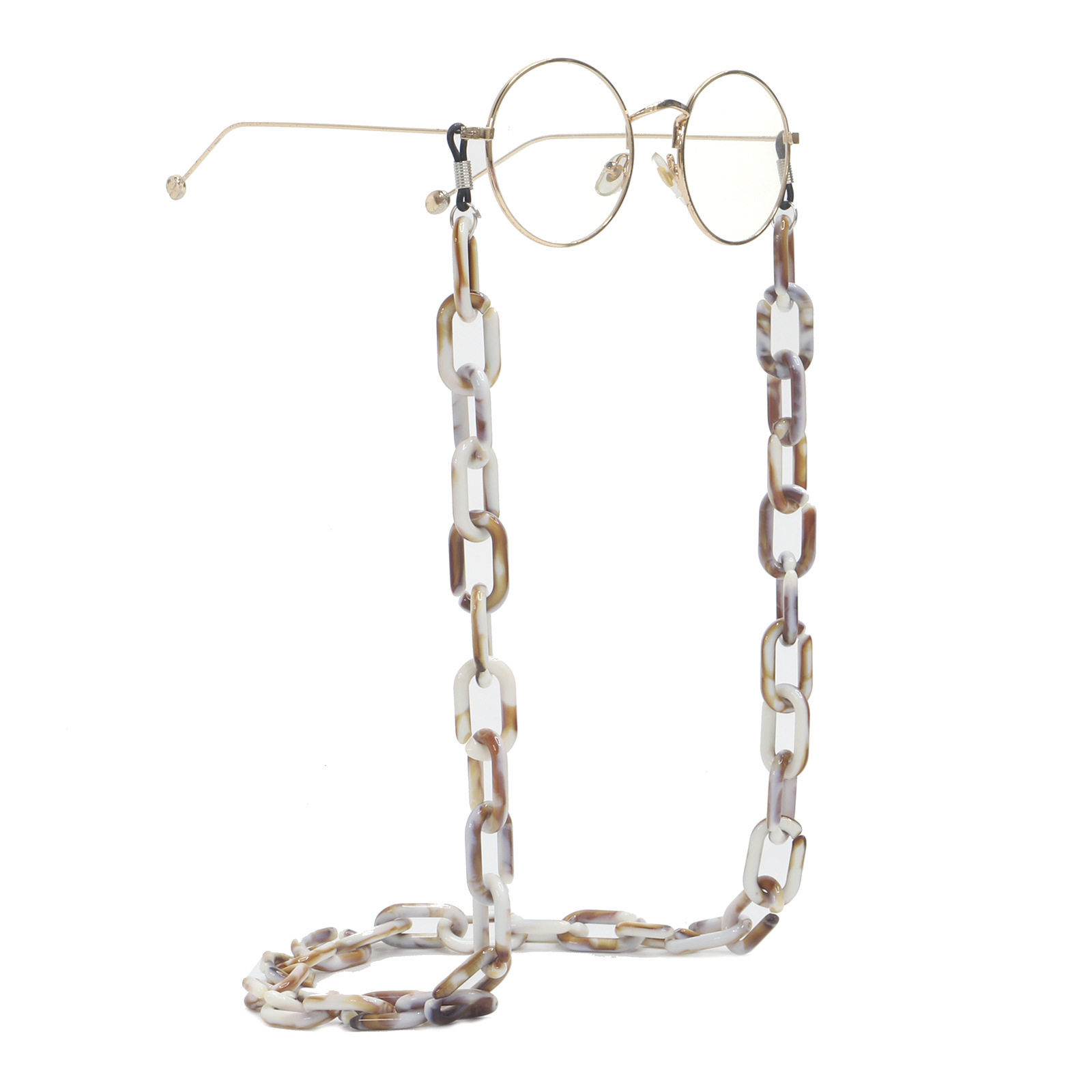 Resin Acrylic Plastic Shell Pattern Glasses Chain Simple Retro Fashion Environmental Protection Glasses Chain Non-slip Wholesale Nihaojewelry display picture 3