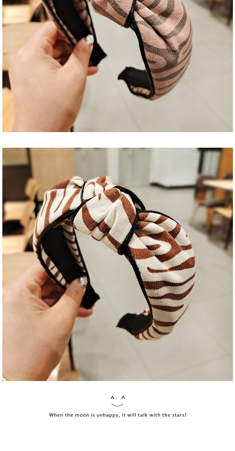 Retro Leopard Print Clip-side Headband display picture 4