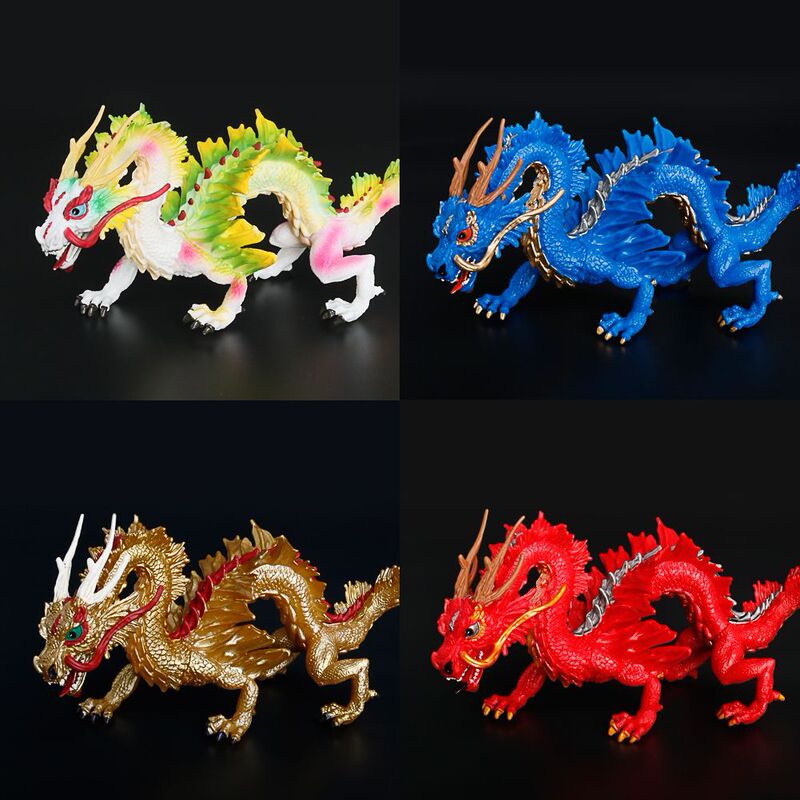 Cross-border simulation mythical series animal Oriental mythical beast Chinese Dragon model animal model solid model