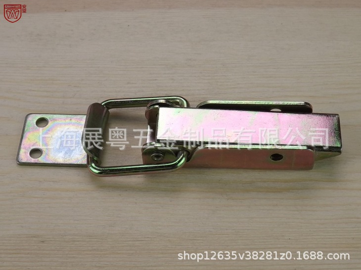 1 largo pequeño gancho cuadrado caja de herramientas caja de embalaje caja de hebilla caja de hierro hebilla caja de madera hebilla de ángulo recto chapado de color