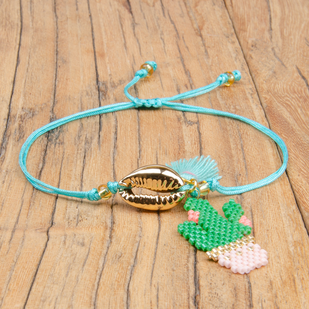 Miyuki Bead Hand Woven Bracelet Mexican Cactus Milano Rope Wholesales Yiwu display picture 7