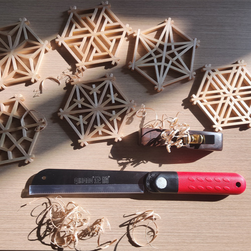 Qihong Wood Handle Small Hand Saw Fine Tooth Precision Flat Cut Saw Japanese Hardwood Small Hand Saw Home Wood Art DIY Hand Saw