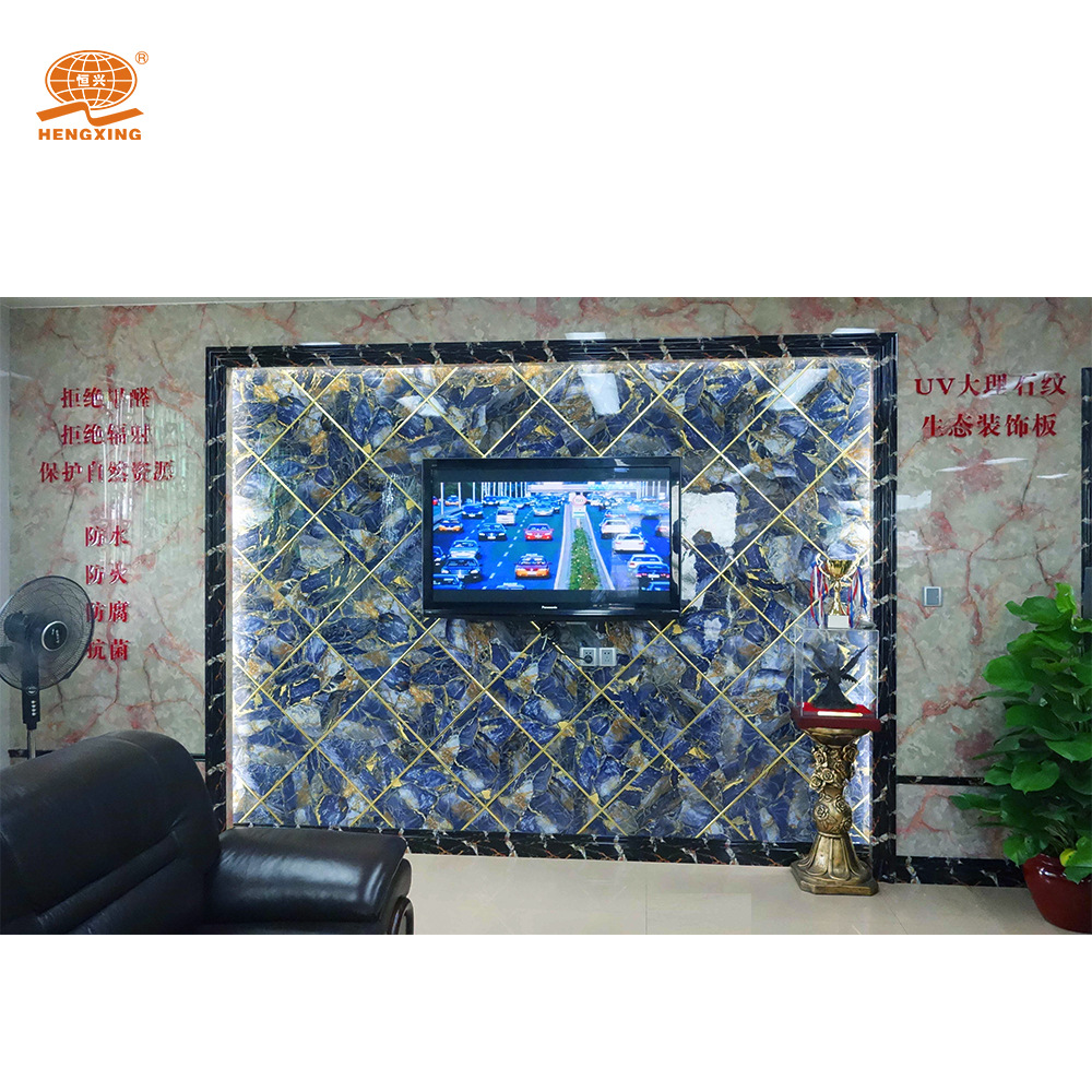 厂家供应防腐阻燃PVC墙面装饰板防潮防蛀内墙板仿大理石塑料板