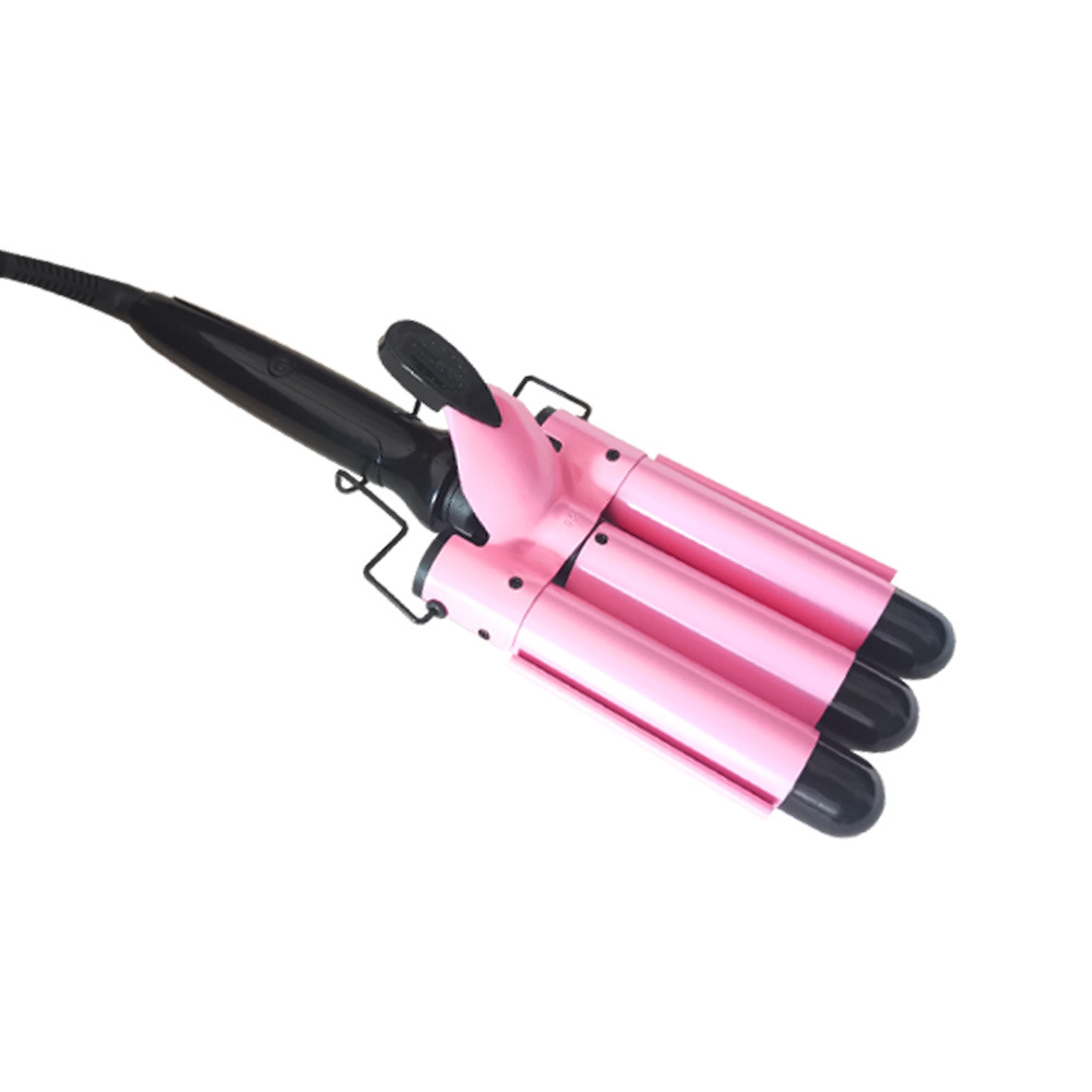 厂家专供W339K陶瓷蛋卷棒电卷头三棒卷发棒三管卷发棒大卷水波纹