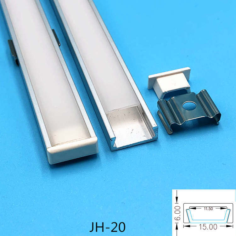 出口款LED灯条隐藏型外壳1506氧化铝材超薄铝合金管轻质散热