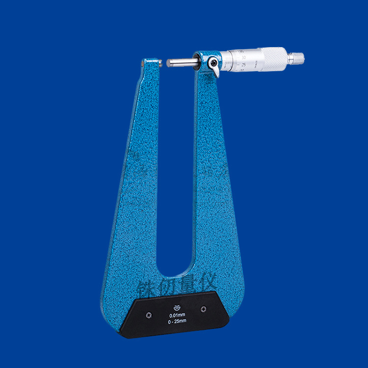 青量深弓架千分尺0-25-50mm 弓深50-100-150-300板厚度测量千分尺