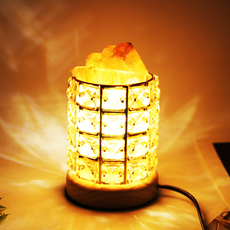 Himalayan salt lamp crystal salt lamp gift lamps bedroom bedside lamp night lamp table lamp Amazon supply