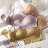 Wireless bra, underwear, glossy bra top, straps, push up bra, Japanese and Korean