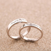 Ring for beloved suitable for men and women, accessory, jewelry, simple and elegant design, silver 925 sample, wholesale