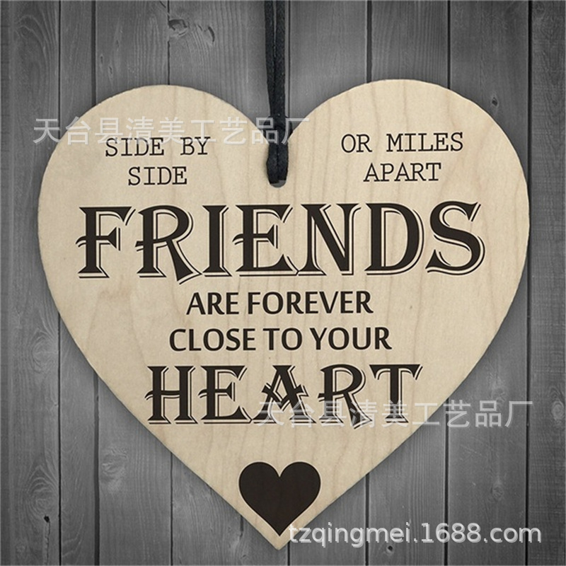 40 estilos 100mm amor madera chip colgante DIY madera colgante 1 paquete