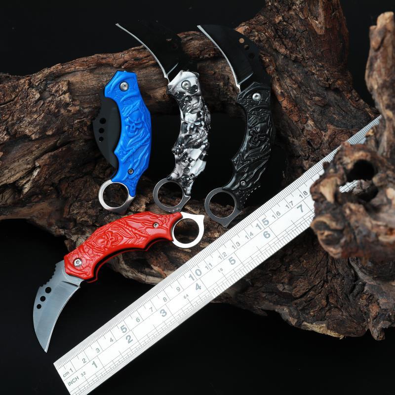 Manufactor Direct selling Field outdoors Mini hardness Folding knife Fruit knife multi-function Knife KL Skeleton Claw Blade