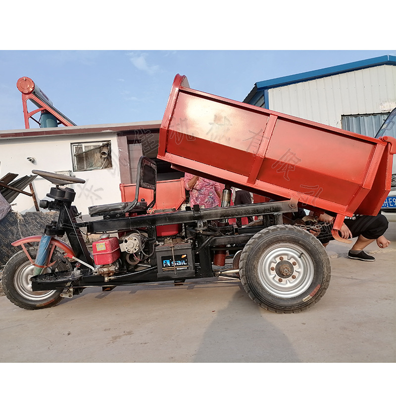建筑工地拉混凝土蹦蹦车 工地砂石运输车 小型三轮车小巧转弯方便