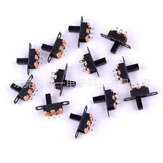 拨动开关SS12F15 G7  1排3档4脚 滑动/波段开关 柄高4MM
