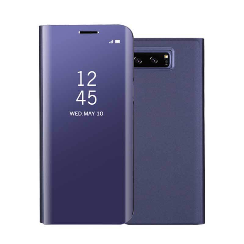 适用三星Note8电镀镜面立式支架翻盖手机皮套note8智能天窗保护套