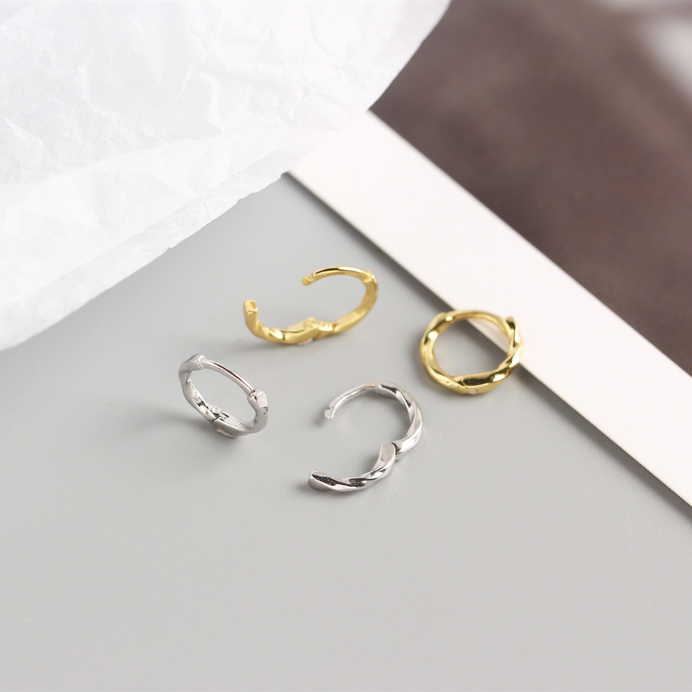 Geometric Casual Simple Style Classic Style 925 Sterling Silver No Inlaid Plating Earrings display picture 6