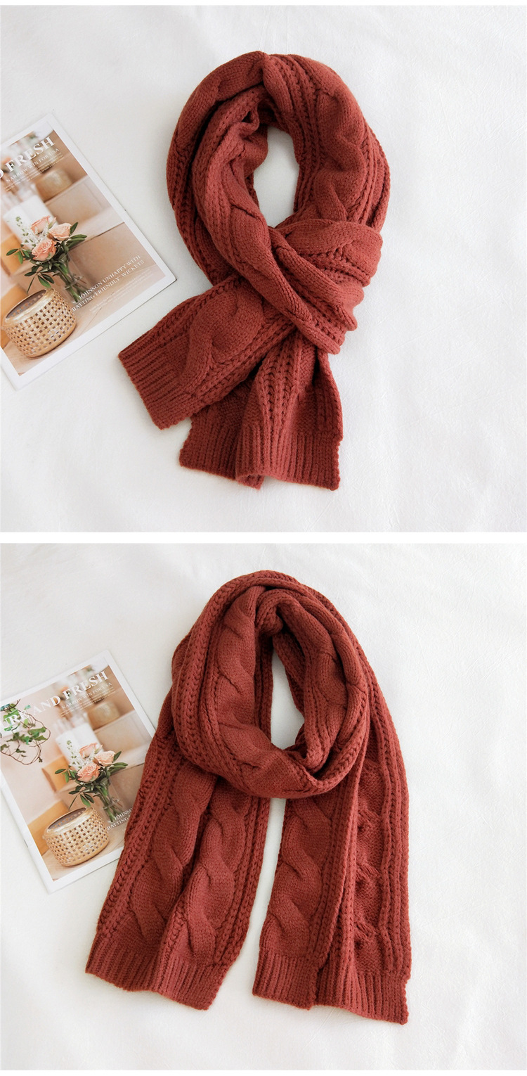 Warm Thick Woolen Scarf display picture 8