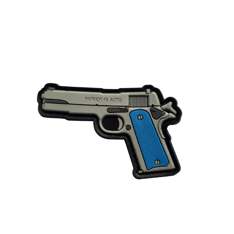 3D PVC velcro sello Q versión arma sello táctico moral insignia personalidad goma al aire libre bolsa accesorios etiqueta