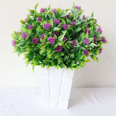 仿真塑料草把束 仿真植物假花軟裝裝飾尤加利米蘭果