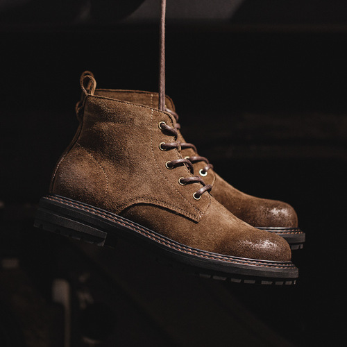 Madden men's boots work boots American retro Martin boots men's genuine leather boots high-top big-toe shoes autumn short boots