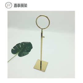 金属可升降单圈不锈钢丝巾架 服装包包店围巾领带丝巾陈列展示架