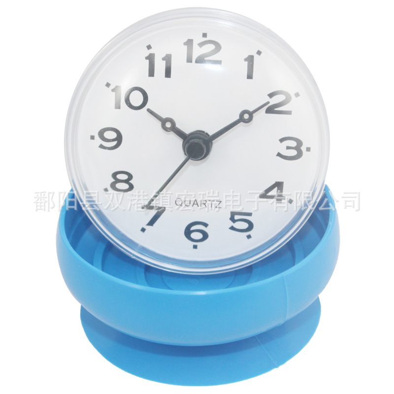 防水浴室吸盘挂钟Waterproof bathroom suction cup wall clock