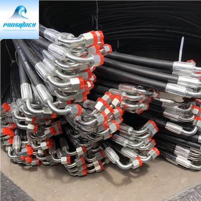 定制柴油机高压油管橡胶管  石油运输钢丝编高压胶管油管厂家|ms