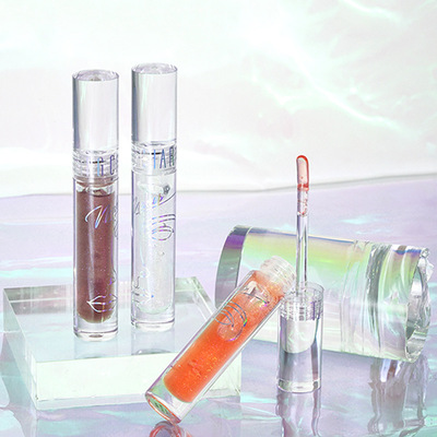 Explosive money Iraqi Shi Ting Water film Glass Lip Gloss girl transparent Moisturizing Pearl Lip Oil