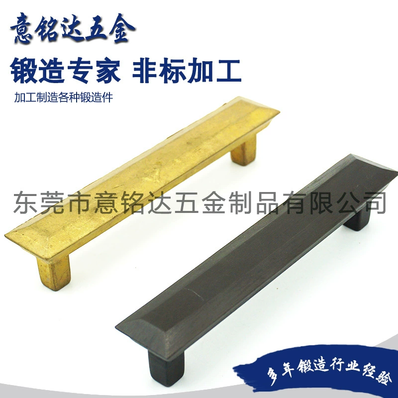 American pure copper handle, antique drawer cabinet door handle, solid brass handle, black copper handle