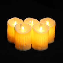 厂家直销  无烟手捧圣诞节苹果蜡烛 创意LED电子蜡烛灯 派对装饰
