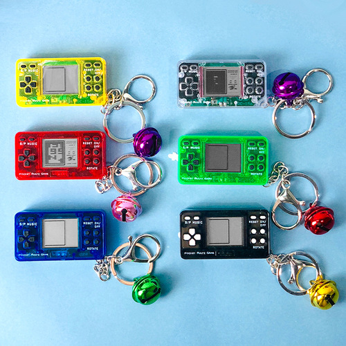 Children's handheld mini Russian game machine nostalgic toy puzzle stress relief school stationery store hot sale 