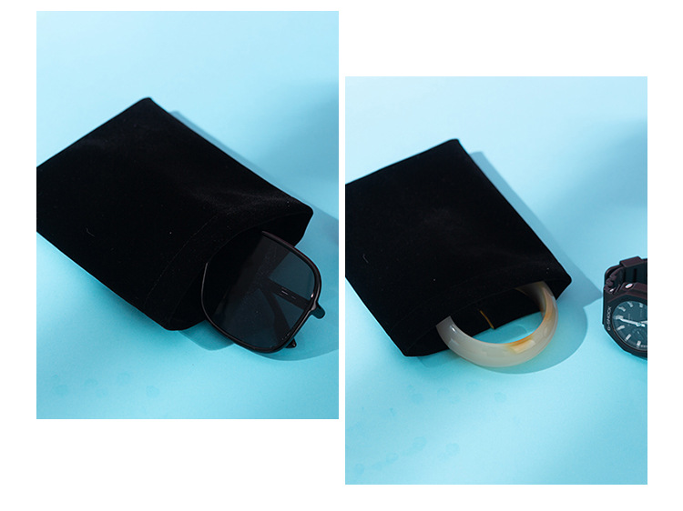 Bow Knot Pattern 1 Piece Flannel Simple Style Daily Bow Knot Jewelry Packaging Bags