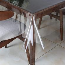 亚马逊透明PVC桌布 防水防油易清洁台布方形圆形餐厅桌布批发